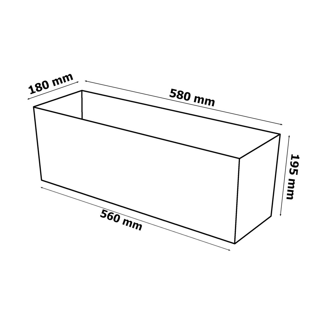 Vazonas Prosperplast Urbi Case 19,5cm kaina ir informacija | Vazonai | pigu.lt