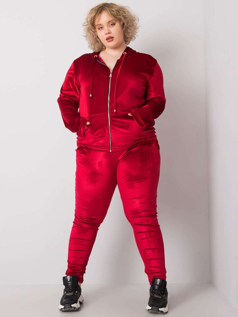 Plius dydžio laisvalaikio komplektas Michell, raudonas kaina ir informacija | Sportinė apranga moterims | pigu.lt