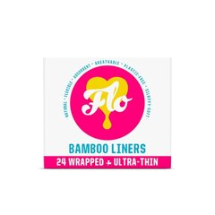 Biologiškai skaidūs įklotai Flo Bamboo Liners, 24 vnt kaina ir informacija | Tamponai, higieniniai paketai, įklotai | pigu.lt