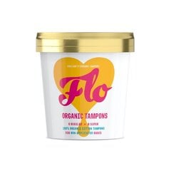 Medvilniniai tamponai Flo Organic Tampons, 8 vnt kaina ir informacija | Tamponai, higieniniai paketai, įklotai | pigu.lt