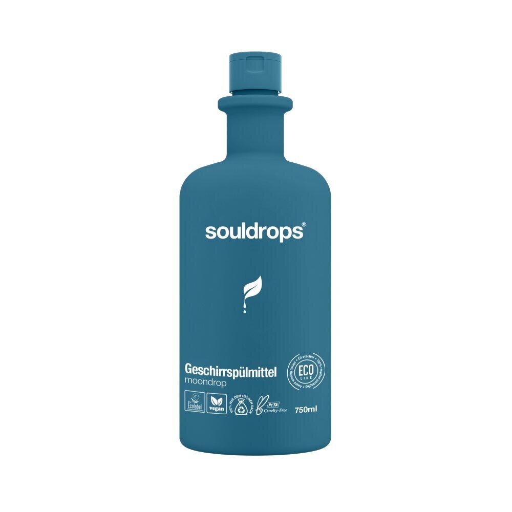 Souldrops Moondrop indų plovimo priemonė, 750 ml kaina ir informacija | Indų plovimo priemonės | pigu.lt