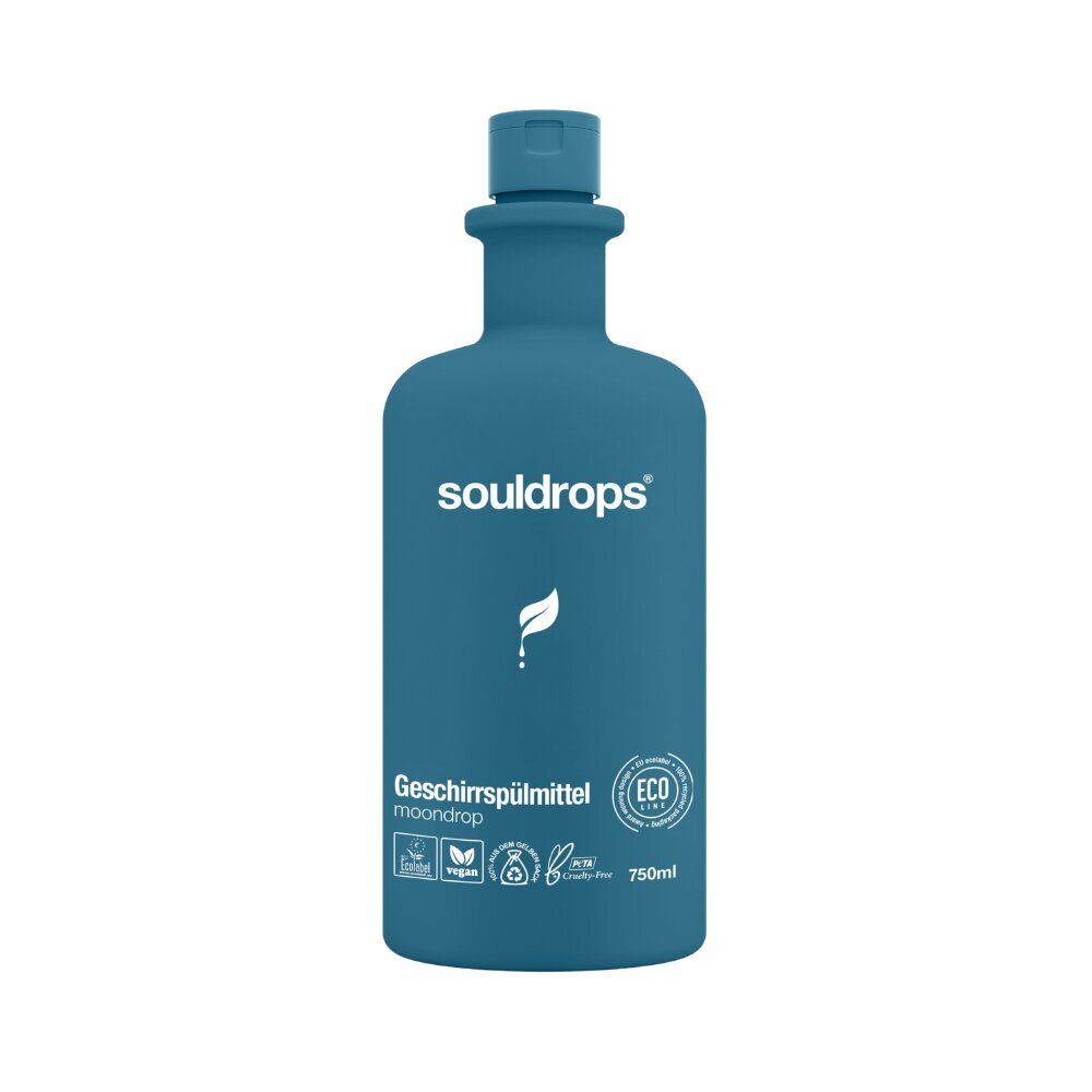 Souldrops Moondrop indų plovimo priemonė, 750 ml kaina ir informacija | Indų plovimo priemonės | pigu.lt