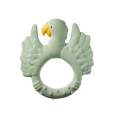 Жевательная игрушка для ванны Natruba зеленый попугай цена и информация | Прорезыватели | pigu.lt