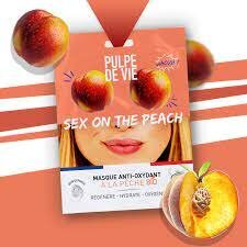 Drėkinanti lakštinė kaukė Pulpe De Vie Sex on The Peach, 1 vnt. kaina ir informacija | Veido kaukės, paakių kaukės | pigu.lt