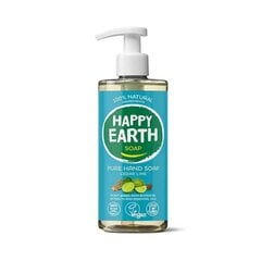 Жидкое мыло для рук с ароматом лайма и кедра Happy Earth, 300 мл цена и информация | Мыло | pigu.lt