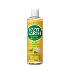 Dušo želė Happy Earth, su jazminų ir medžio aromatu, 300 ml kaina ir informacija | Dušo želė, aliejai | pigu.lt
