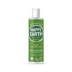 Gaivinanti dušo želė Happy Earth, su agurkais, 300 ml kaina ir informacija | Dušo želė, aliejai | pigu.lt