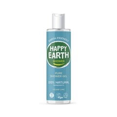 Освежающий гель для душа с цветами кедра и липы Happy Earth, 300 мл цена и информация | Масла, гели для душа | pigu.lt