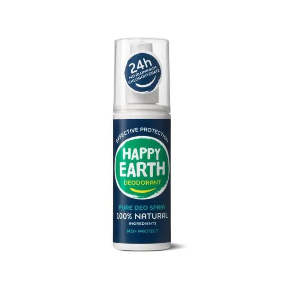 Natūralus purškiamas dezodorantas Happy Earth Pure Deo Spray vyrams, 100 ml kaina ir informacija | Dezodorantai | pigu.lt