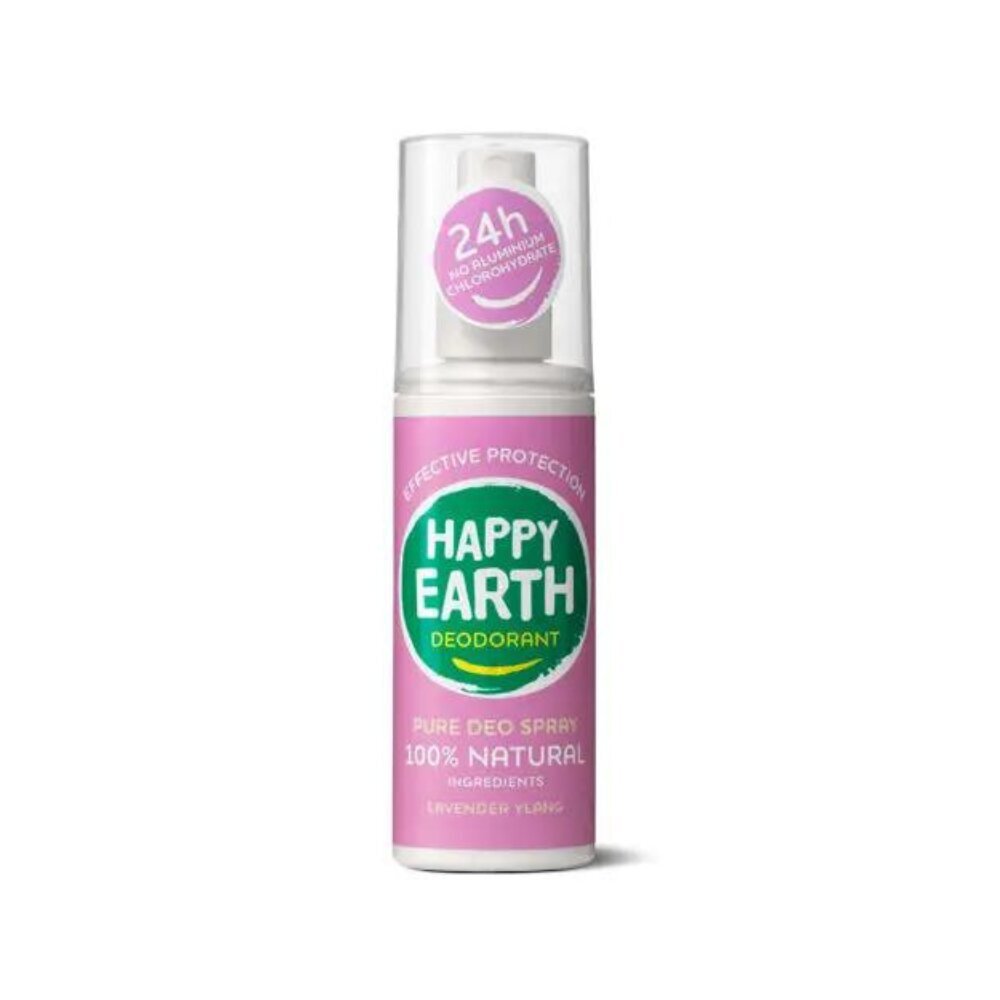 Natūralus purškiamas dezodorantas Happy Earth Pure Deo Spray Lavender Yealang, 100 ml цена и информация | Dezodorantai | pigu.lt