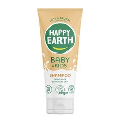 Натуральный увлажняющий шампунь без слез для младенцев и детей Happy Earth 100%, 200 мл цена и информация | Косметика для мам и детей | pigu.lt