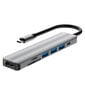 Šakotuvas Hub7in1 USB-C/HDMI/Micro SD kaina ir informacija | Adapteriai, USB šakotuvai | pigu.lt
