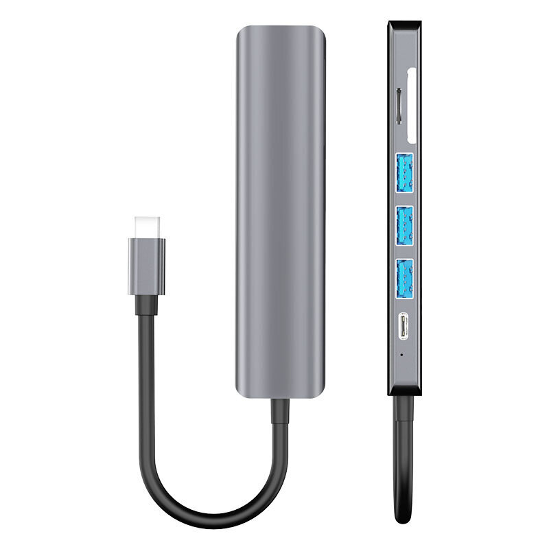 Šakotuvas Hub7in1 USB-C/HDMI/Micro SD kaina ir informacija | Adapteriai, USB šakotuvai | pigu.lt