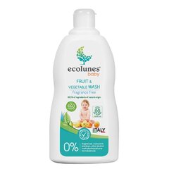 Ecolunes vaisių ir maisto produktų plovimo priemonė, 500 ml kaina ir informacija | Indų plovimo priemonės | pigu.lt