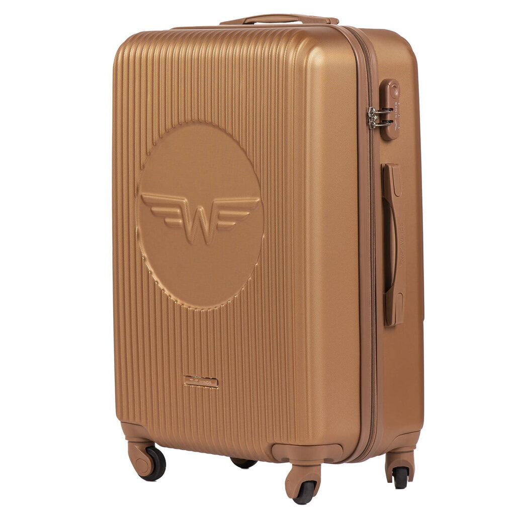 Vidutinis Wings lagaminas SWL01 M, rudas kaina ir informacija | Lagaminai, kelioniniai krepšiai | pigu.lt