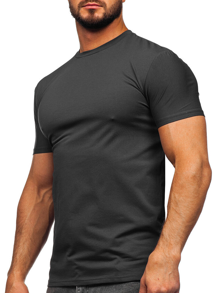 Marškinėliai vyrams New Boy MT3001/DARK, pilki kaina ir informacija | Vyriški marškinėliai | pigu.lt