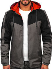Striukė vyrams J.Style Black Grey 84M3015-392, juoda/pilka цена и информация | Мужские куртки | pigu.lt
