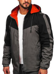 J.Style куртка 84M3015-392 84M3015-392/M, чёрная / серая цена и информация | Мужские куртки | pigu.lt