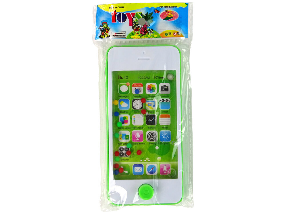 Žaislinis telefonas 5S, žalia kaina ir informacija | Lavinamieji žaislai | pigu.lt