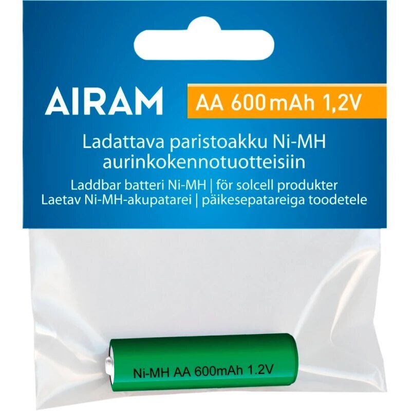 Airam įkraunama baterija Ni-Mh, AA, 600 mAh цена и информация | Elementai | pigu.lt