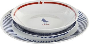Набор посуды DKD Home Decor Фарфор, 18 предметов (27 x 27 x 3 см) цена и информация | Посуда, тарелки, обеденные сервизы | pigu.lt