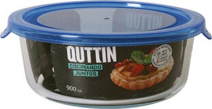 Судок Quttin   Круглая Синий 900 ml (Ø 17,7 x 7 cm) цена и информация | Посуда для хранения еды | pigu.lt
