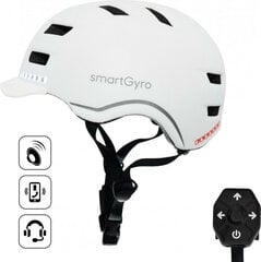 Шлем для электроскутера Smartgyro SMART PRO L Белый цена и информация | Шлемы | pigu.lt