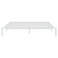vidaXL Metalinis lovos rėmas, baltos spalvos, 180x200 cm kaina ir informacija | Lovos | pigu.lt