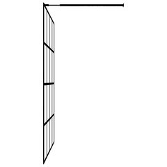 Dušo sienelė vidaXL 90x195 cm kaina ir informacija | Dušo durys ir sienelės | pigu.lt
