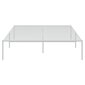 vidaXL Metalinis lovos rėmas, baltos spalvos, 135x190cm kaina ir informacija | Lovos | pigu.lt