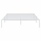 vidaXL Metalinis lovos rėmas, baltos spalvos, 140x200 cm kaina ir informacija | Lovos | pigu.lt