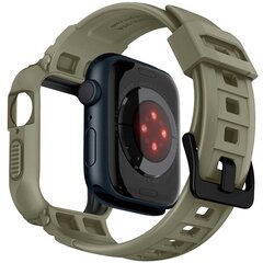 Spigen Rugged Armor Pro Apple Watch 4|5|6|7|SE 44|45mm vintage khaki ACS05914 цена и информация | Spigen Умные часы и браслеты | pigu.lt