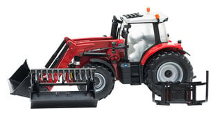 Žaislinis traktorius su priedais Massey Ferguson 6616 Tomy, 43082, raudonas/juodas, 4 d. kaina ir informacija | Žaislai berniukams | pigu.lt