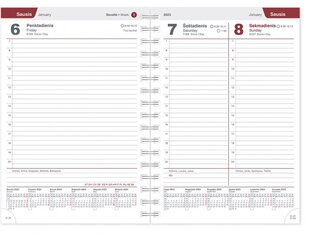 Рабочий ежедневник SPIREX A5 bella fiori цена и информация | Календари, ежедневники | pigu.lt