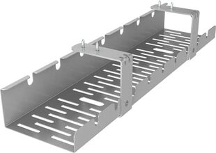 Spacetronik kabelių organaizeris, pilkas, 50x12x9 cm kaina ir informacija | Daiktadėžės | pigu.lt