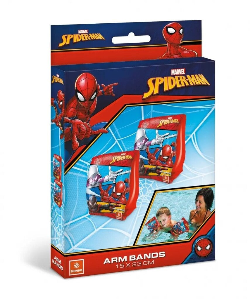 Plaukimo rankovės Spiderman, 15x23 cm, raudonos kaina ir informacija | Plaukimo liemenės ir rankovės | pigu.lt