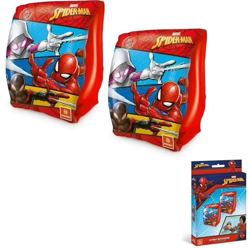 Plaukimo rankovės Spiderman, 15x23 cm, raudonos kaina ir informacija | Plaukimo liemenės ir rankovės | pigu.lt