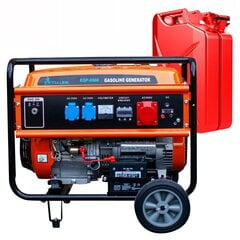 Benzininis elektros generatorius Extralink EGP-5500, 5,5kW kaina ir informacija | Elektros generatoriai | pigu.lt