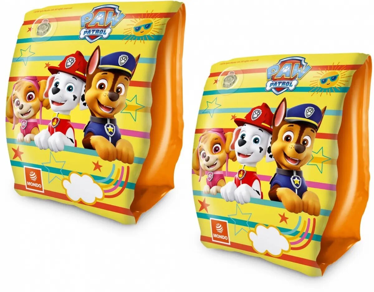 Plaukimo rankovės Paw Patrol, 15x23 cm, oranžinės kaina ir informacija | Pripučiamos ir paplūdimio prekės | pigu.lt