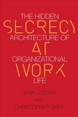 Secrecy at Work: The Hidden Architecture of Organizational Life цена и информация | Книги по экономике | pigu.lt