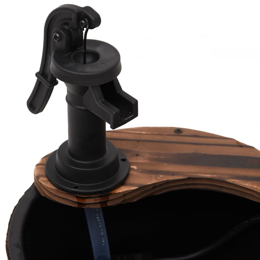 Vandens fontanas VidaXLsu pompa, 28x28x34,5cm, eglės masyvas kaina ir informacija | Sodo dekoracijos | pigu.lt