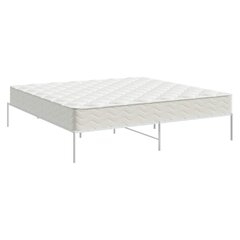 vidaXL Metalinis lovos rėmas, baltos spalvos, 183x213cm kaina ir informacija | Lovos | pigu.lt