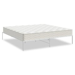 vidaXL Metalinis lovos rėmas, baltos spalvos, 183x213cm kaina ir informacija | Lovos | pigu.lt