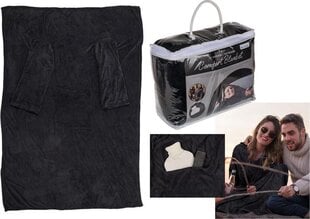 Одеяло с рукавами и карманами, 100% полиэстер, ок. 135 х 172 см, в сумке на молнии цена и информация | Одеяла | pigu.lt