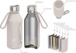Nerūdijančio plieno vakuuminis butelis Carl Oscar, pilkas, 500 ml цена и информация | Gertuvės | pigu.lt