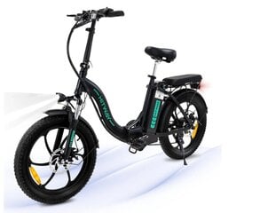 HITWAY BK6S E  bike 20-дюймовый складной велосипед с толстыми шинами, батарея 250 Вт / 36 В / 11,2 Ач, 35–90 км, внедорожный горный велосипед с 7 передачами Shimano, CityBike для мужчин и женщин цена и информация | Электровелосипеды | pigu.lt