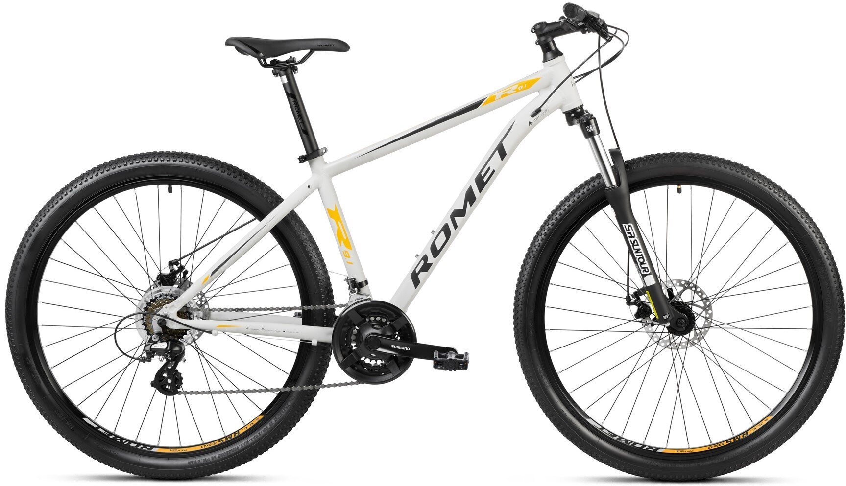 Kalnų dviratis Romet Rambler R9.1 29" 2023, baltas kaina ir informacija | Dviračiai | pigu.lt