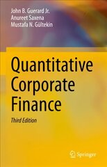 Quantitative Corporate Finance 3rd ed. 2022 kaina ir informacija | Ekonomikos knygos | pigu.lt