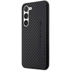 AMG AMHCP14LGSEBK iPhone 14 Pro 6,1" czarny|black hardcase Leather Debossed Lines цена и информация | Чехлы для телефонов | pigu.lt