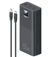 USAMS Powerbank PB68 30000mAh 65W QC3.0+PD Fast Charge + kabel USB-C|USB-C 100W czarny|black ATXLOGTC01 (US-CD185) цена и информация | Зарядные устройства Power bank | pigu.lt